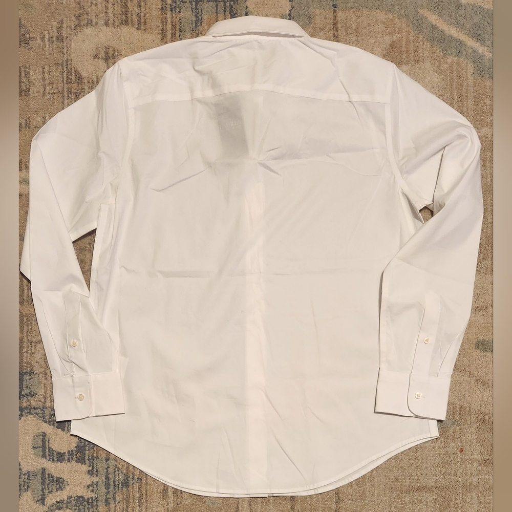 Lauren Ralph Lauren Classic Fit Easy Care Cotton Shirt. White. Size L. NWT - Picture 2 of 9